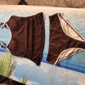 CUPSHE Women's Brown Bikini